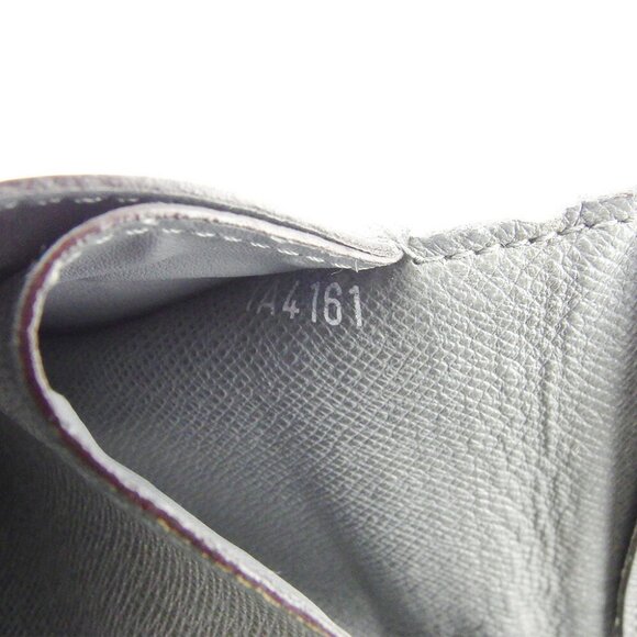 Louis Vuitton Long Bill Tag Gray Gray Leather Authentic Used - Picture 8 of 8